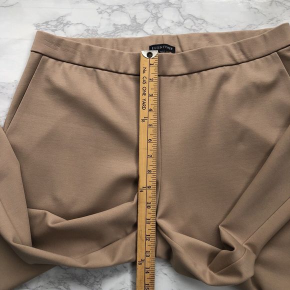 Eileen Fisher Tan Wide Leg Pants - Picture 8 of 11